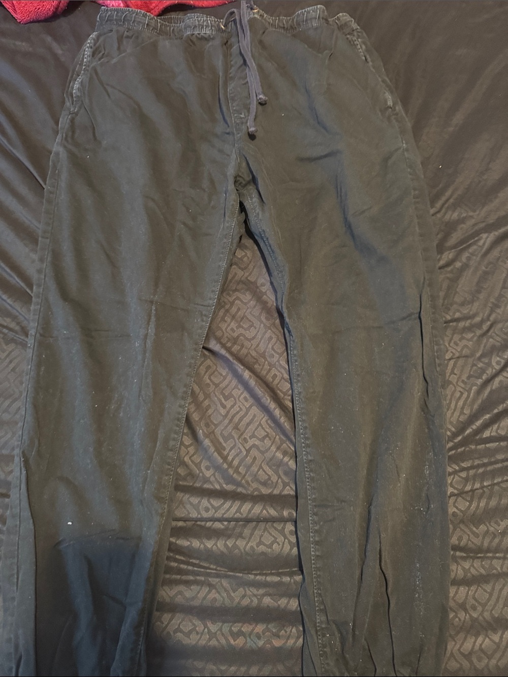 American eagle Black Drawstring Jogger Pants